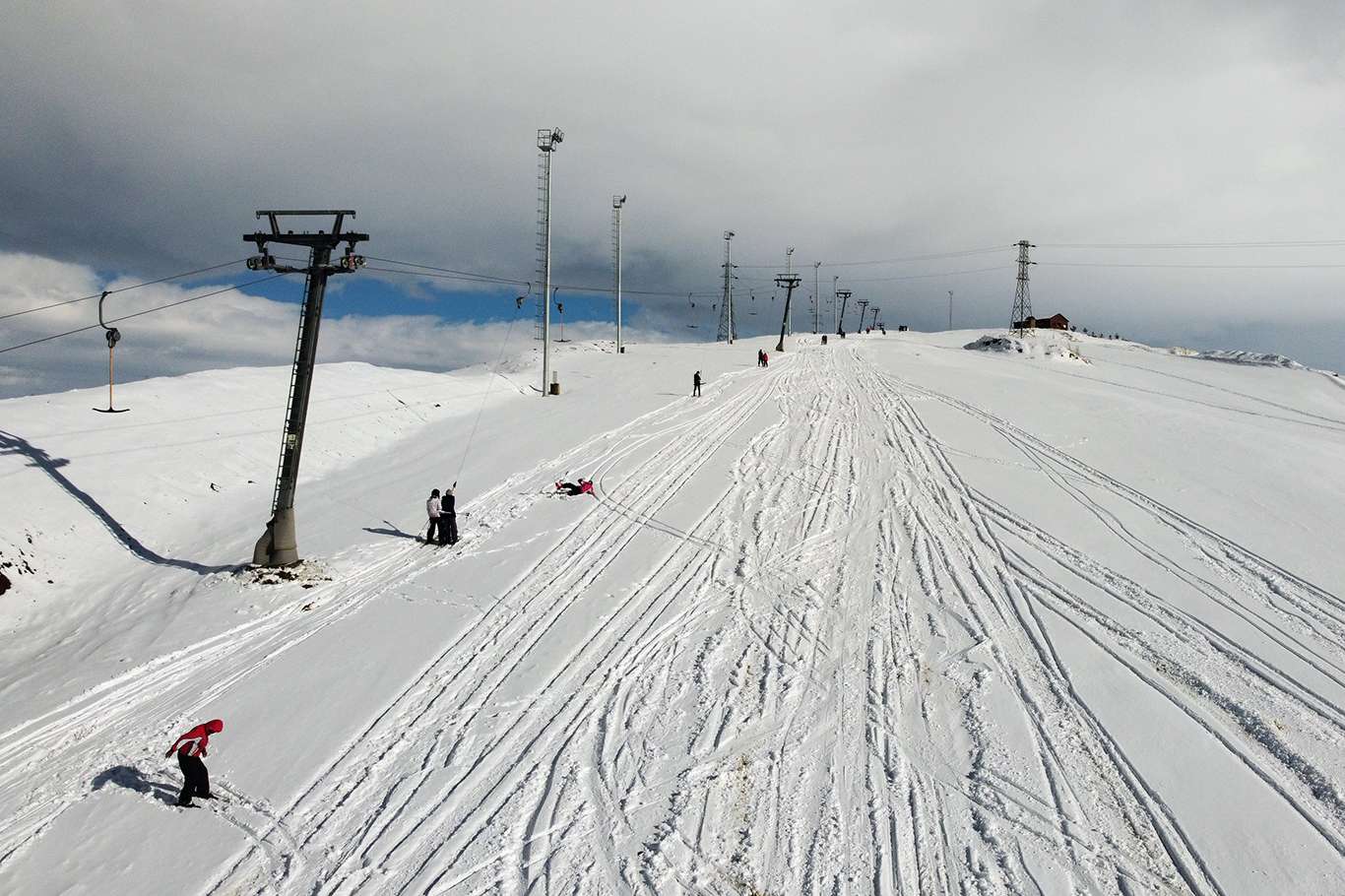 Ağrı'da kayak sezonu geç başladı